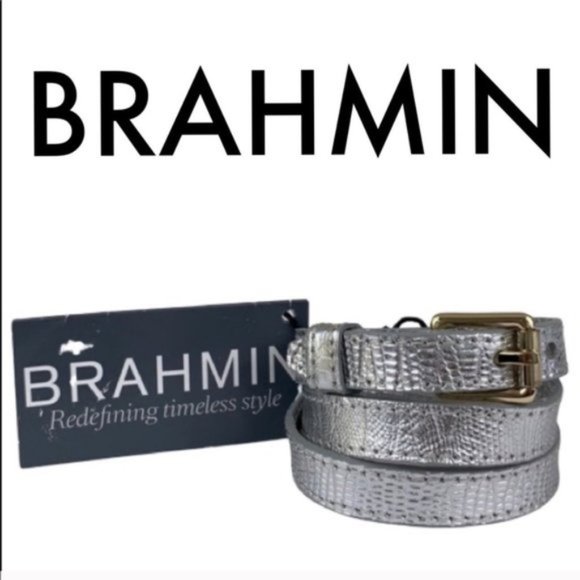 Brahmin Jewelry - 🆕 BRAHMIN NEW SILVER LEATHER WRAP BRACELET 💯AUTH